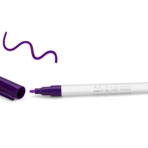 Permanent Fabric Paint Marker (Purple Pizzazz) - Picture 2 of 10
